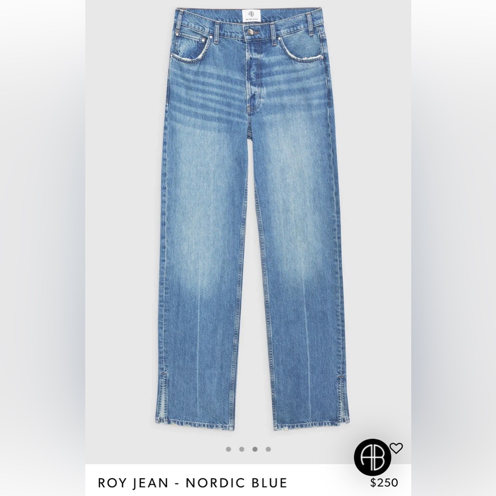 Anine Bing Blue Denim Jeans